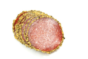 Salami with pepper