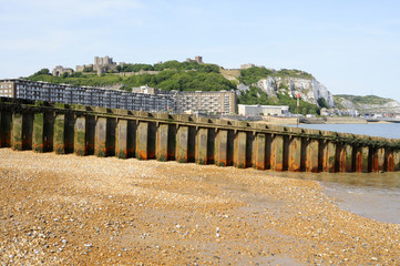 english beach in Dover UK