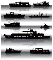 Ships with reflexions