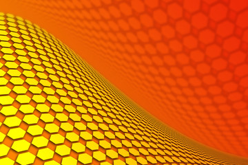 Panele Szklane Podświetlane  pomarańczowe tło siatki, tekstura 3d, tekst, logo