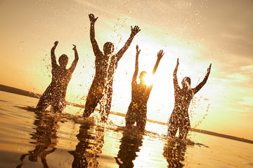 party on beach