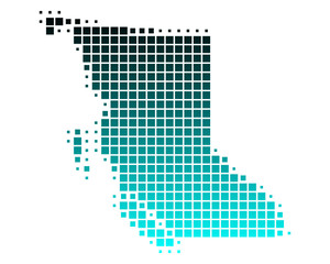 Karte von British Columbia