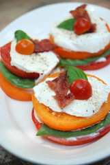 Mozzarella and Tomato Stack Salad