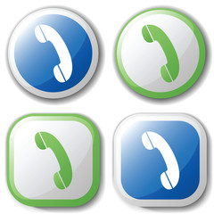 Buttons for your Web site. Vector illustrations, easy to edit an