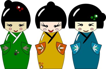 Drei Geishas