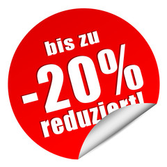 BIS 20% REDUZIERT!
