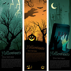 Halloween vertical banners