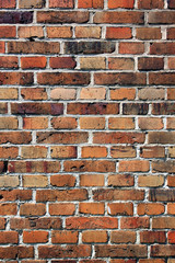 red brown brick wall