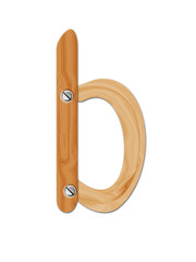 Obraz premium wood letter