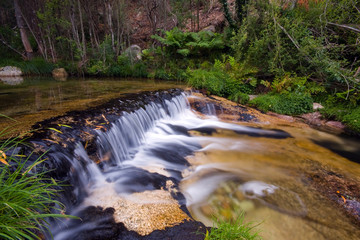 Beautiful waterfall at the national park, Portugal