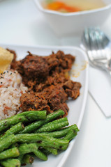 Malay dry chicken curry
