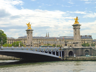 Paris view - bridge of Alexander III