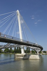 Fototapeta premium passerelle sur le rhin à strasbourg