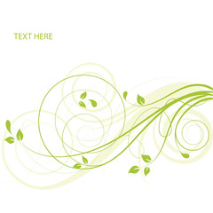 Abstract flowers background with place for your text