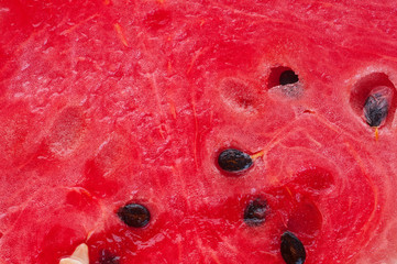 red watermelon over white plate