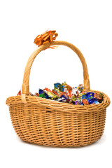 Fototapeta na wymiar basket of candies