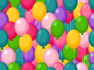Seamless Balloons Background