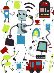 Business Robot Doodle