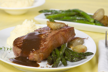 Rumpsteak mit Hintergrund