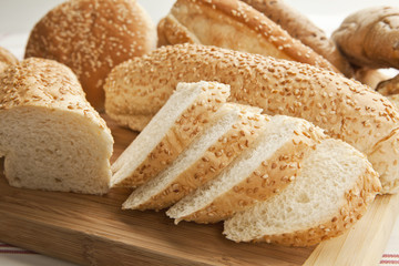 Sesame baguette.