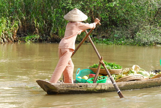 Vietnamese Boat Woman