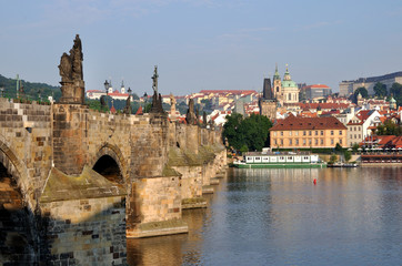 The Charles bridge in Prague