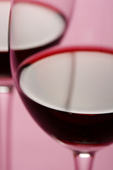 glasses of red wine