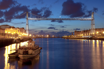 Puente colgante, Portugalete, Bizkaia, España