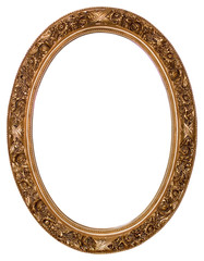 Oval gold picture frame - 24567460