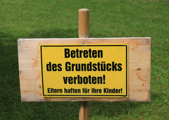 Betreten verboten