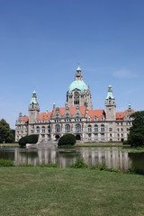 Obraz premium Neues Rathaus in Hannover