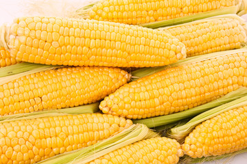 Few yellow corn