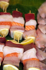 Fish brochette