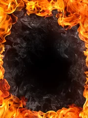 Papier Peint photo autocollant Flamme Fond de feu