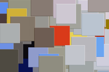 Abstract multicolored squares pattern illustration