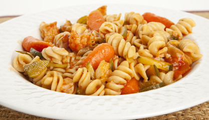 Gourmet Vegetable Pasta with Tomato Sauce
