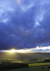 Obraz na płótnie Canvas Zachód, Aberdeenshire, Szkocja 01