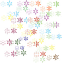 snow flake scatter