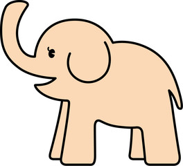 ゾウ (elephant illustration)