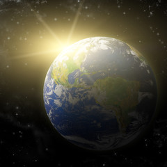 Obraz na płótnie Canvas Real Earth Planet