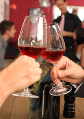 cheers - clink glasses