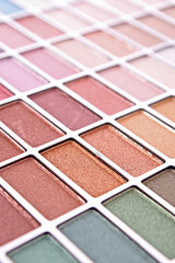 Big eye shadow kit as a background