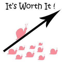 snail trail illustration