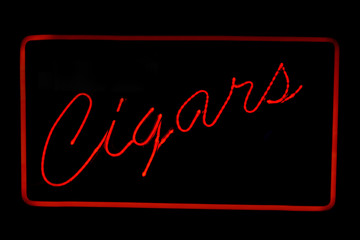 Cigars neon sign