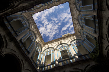 courtyard in Havana
