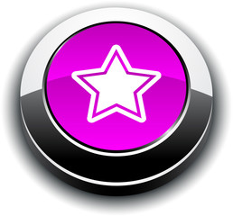 Star 3d round button.