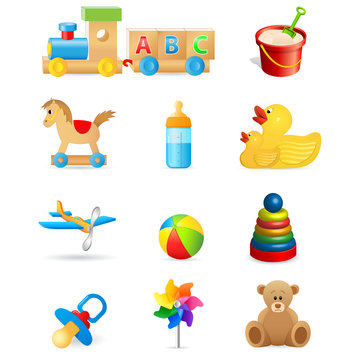 Kinderspielzeug - Icons