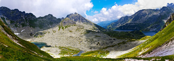 Panoramic view on mountains