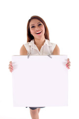 Naklejka premium a girl with shopping bag