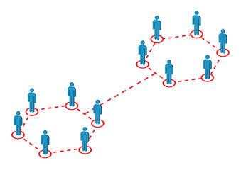 Global Male Distribution Illustration in Vector